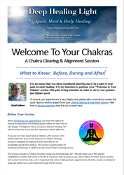 Chakra Clearing Sessions - What to Know: Before, During and After
