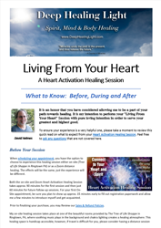 Heart Activation Healing Sessions - What to Know: Before, During and After