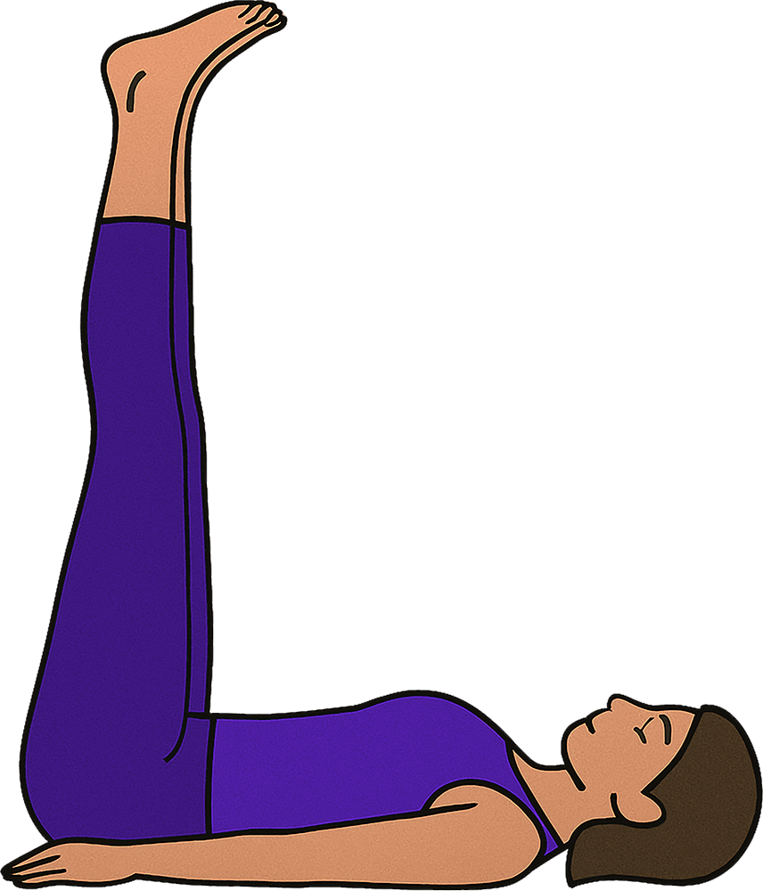 Legs Up The Wall Yoga Pose