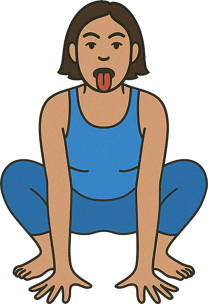 Lion Yoga Pose