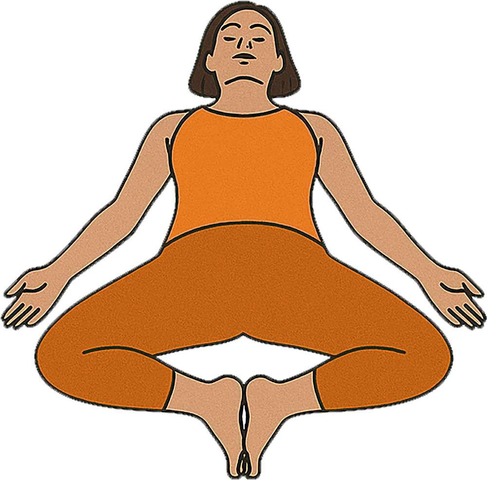 Reclined Bound Angle Yoga Pose
